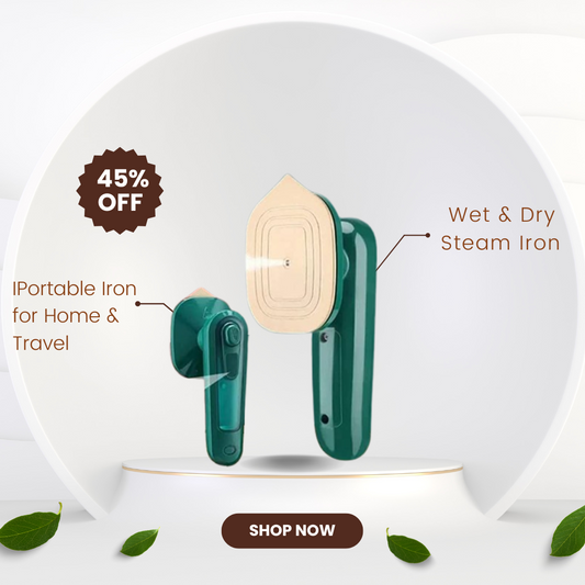 Portable Iron Travel Steamer for Clothes Mini Handheld Press Support Dry And Wet Ironing Small Size Irons Suitable for Outing & Home